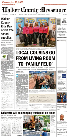 Cover of Walker County Messenger