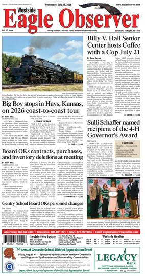 Cover of Westside Eagle-Observer