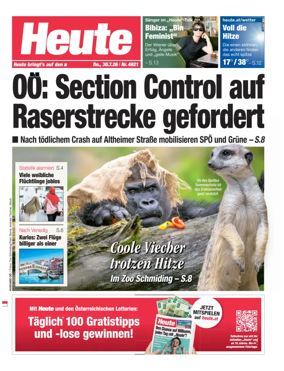Cover of Heute - Oberosterreich Ausgabe