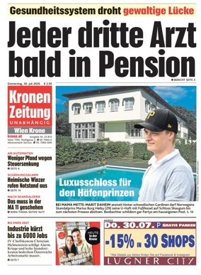 Cover of Kronen Zeitung
