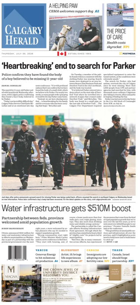 Cover of Calgary Herald