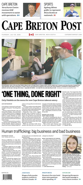 Cover of Cape Breton Post