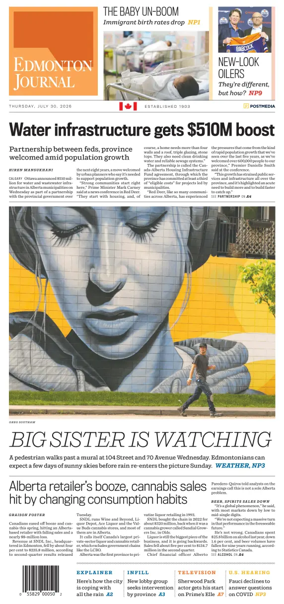 Cover of Edmonton Journal