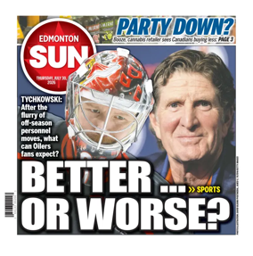 Cover of Edmonton Sun