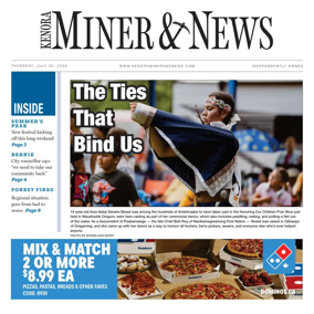 Cover of Kenora Daily Miner and News