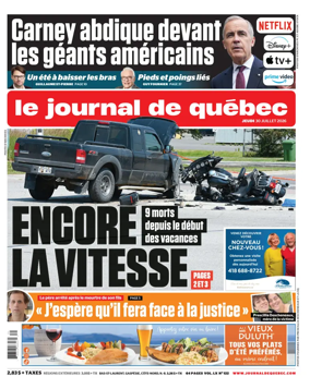 Cover of Le Journal de Quebec