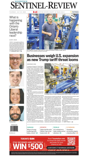 Cover of Sentinel-Review (Woodstock)