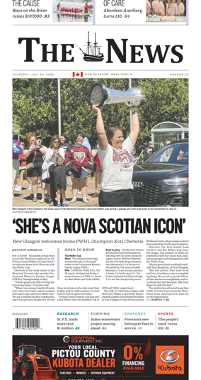 Cover of The News (New Glasgow)