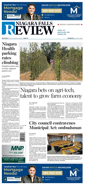 Cover of The Niagara Falls Review
