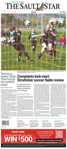Cover of The Sault Star
