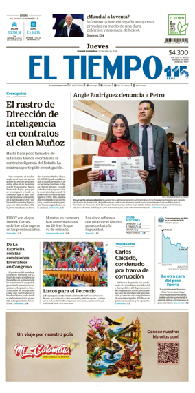 Cover of El Tiempo (Bogota)