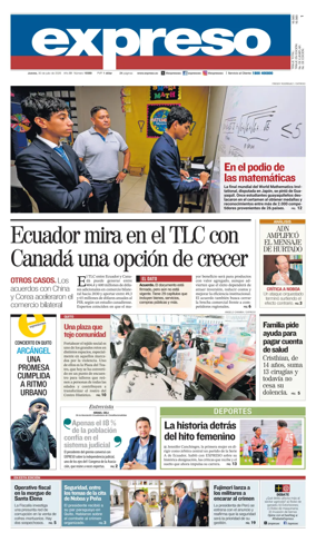 Cover of Diario Expreso
