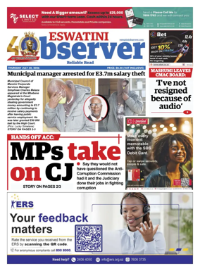 Cover of Eswatini Observer