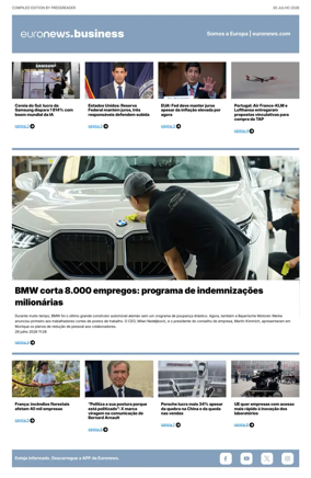Cover of Euronews Business (Portuguese)