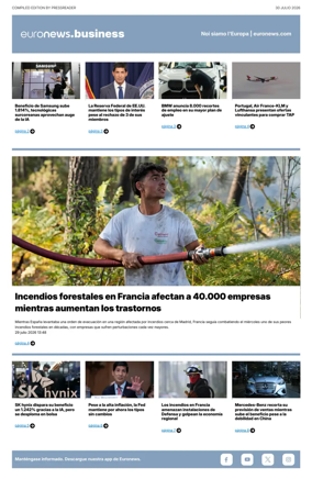 Cover of Euronews Business (Spanish) Compiled Edition