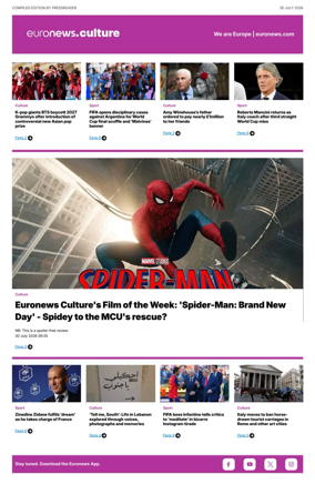 Cover of Euronews Culture and Sport Compiled Edition