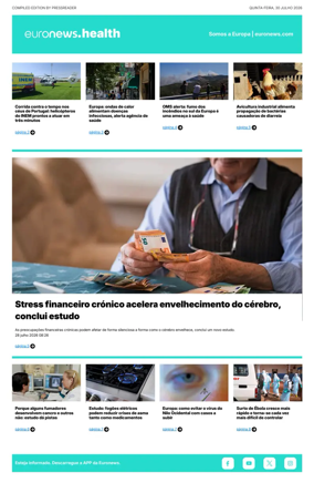 Cover of Euronews Health (Portuguese)