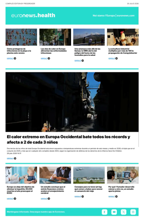 Cover of Euronews Health (Spanish) Compiled Edition