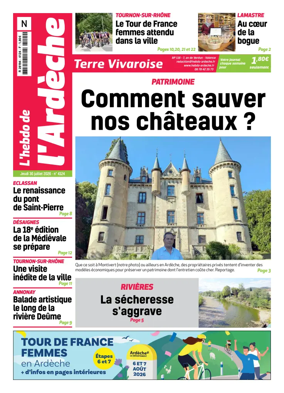 Cover of L'Hebdo de l'Ardeche – edition Nord