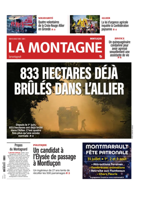 Cover of La Montagne (Montlucon)