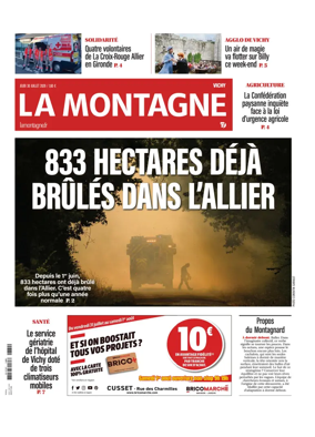 Cover of La Montagne (Vichy)