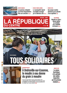 Cover of La Republique du Centre (Orleans - Loiret))