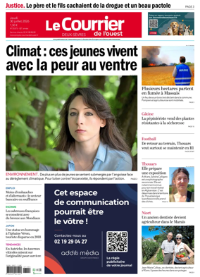 Cover of Le Courrier de l’Ouest (Deux-Sevres)