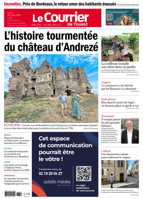 Cover of Le Courrier de l’Ouest (Nord Anjou)