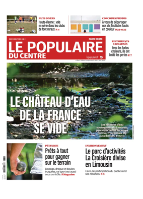 Cover of Le Populaire du Centre (Haute-Vienne)