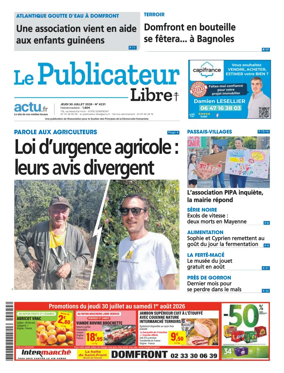 Cover of Le Publicateur Libre