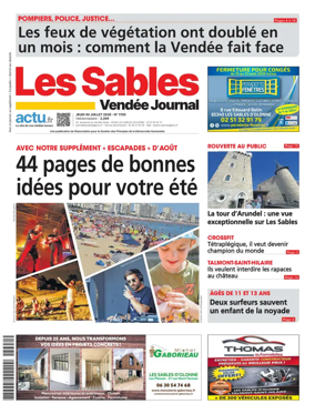 Cover of Les Sables Vendee Journal