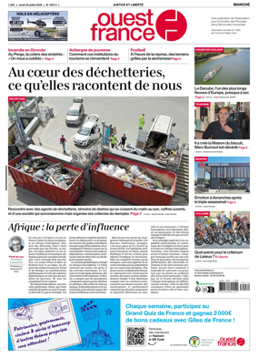 Cover of Ouest France (Manche)