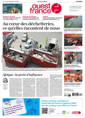 Cover of Ouest France (Mayenne)