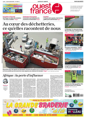 Cover of Ouest France (Pornic / Pays de Retz)