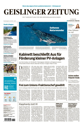 Cover of Geislinger Zeitung