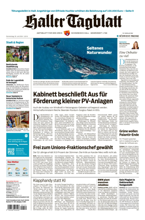 Cover of Haller Tagblatt