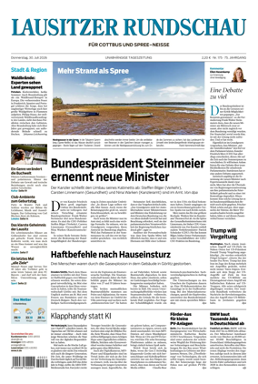 Cover of Lausitzer Rundschau
