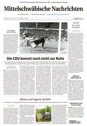 Cover of Mittelschwaebische Nachrichten