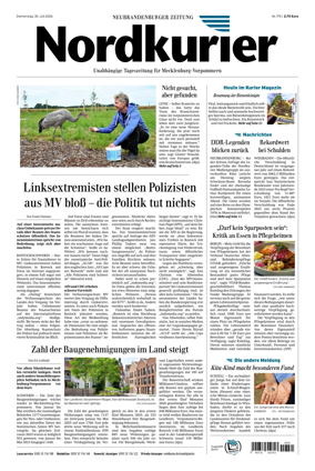Cover of Neubrandenburger Zeitung