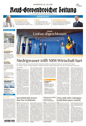 Cover of Neuss-Grevenbroicher Zeitung Neuss