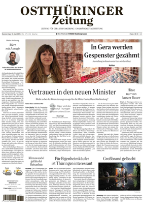 Cover of Ostthuringer Zeitung (Gera)