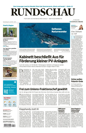Cover of Rundschau fur den Schwabischen Wald – Der Kocherbote