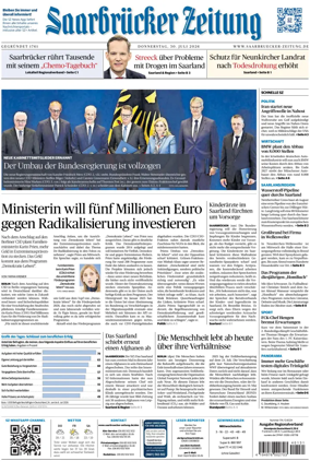 Cover of Saarbruecker Zeitung