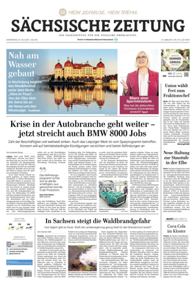 Cover of Sachsische Zeitung (Lobau-Zittau)