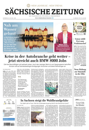 Cover of Sachsische Zeitung (Riesa & Grossenhain)