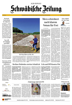 Cover of Schwabische Zeitung (Alb-Donau)