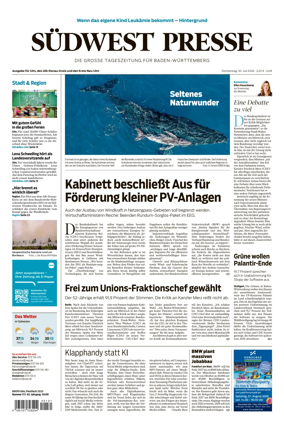 Cover of Sudwest Presse
