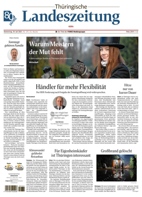 Cover of Thuringische Landeszeitung (Gera)