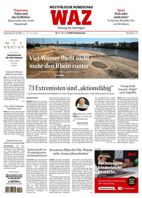 Cover of Westdeutsche Allgemeine Zeitung (Hattingen)