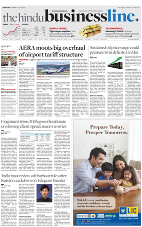 Cover of BusinessLine (Bangalore)